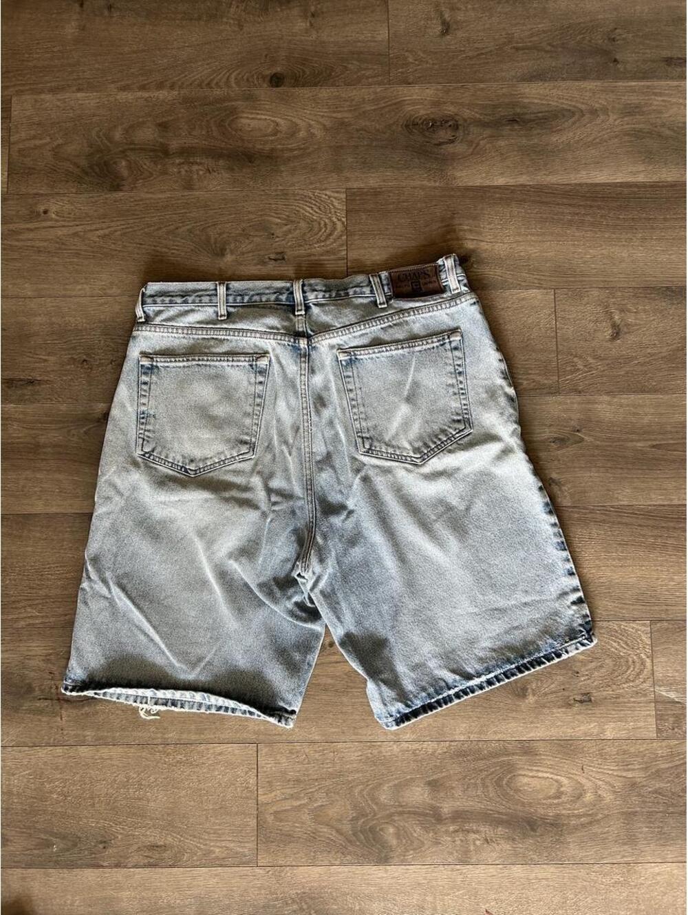 Size 38 Ralph Lauren chaps jorts light wash